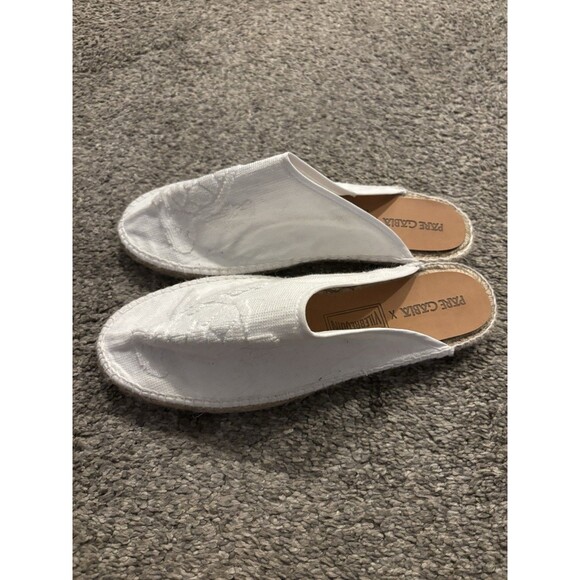 Vilebrequin’s White Pare Gabia Espadrille Slides Size 40 Men’s 6.5 Women’s 9 main image 7